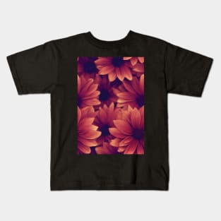 Beautiful Red Burgundy Flowers, for all those who love nature #98 Kids T-Shirt